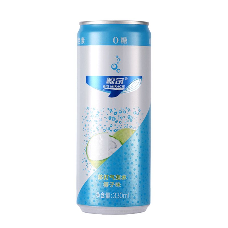 鲸奇苏打水气泡水6罐原味无糖0卡