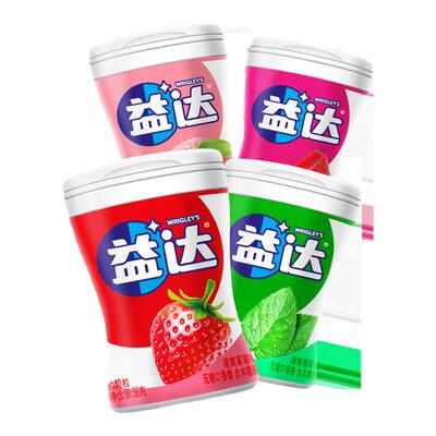 益达无糖木糖醇口香糖约40粒清新口气薄荷糖果零食