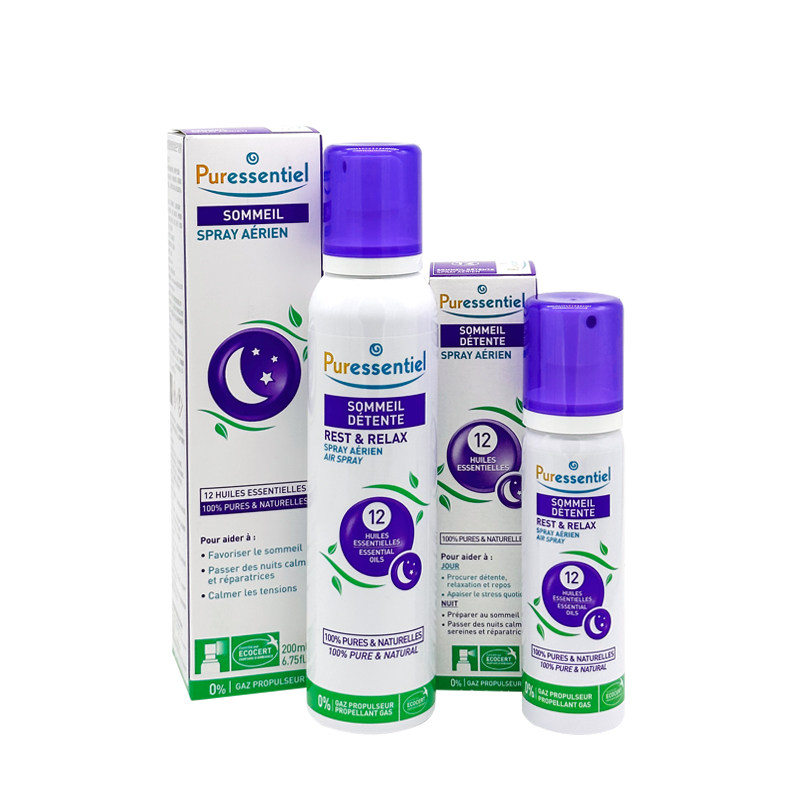睡眠喷雾 璞医香助眠puressentiel薰衣草精油香氛安睡清新剂200ml