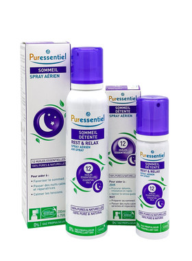 睡眠喷雾 璞医香助眠puressentiel薰衣草精油香氛安睡清新剂200ml