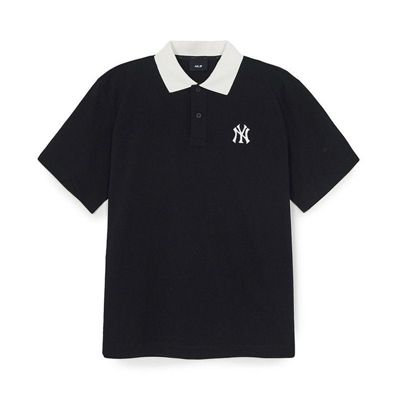 新款MLB男女短袖NY学院风POLO衫