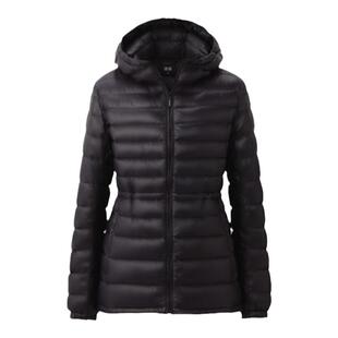 排骨羽绒服女轻薄短款修身抽绳收腰连帽轻便保暖休闲90白鸭绒外套