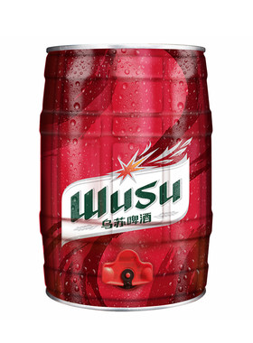 乌苏啤酒5L大桶装高度扎啤