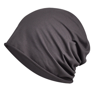 澄湖螺夏季单层纯色全棉套头帽薄款化疗后女士光头帽包头睡帽男
