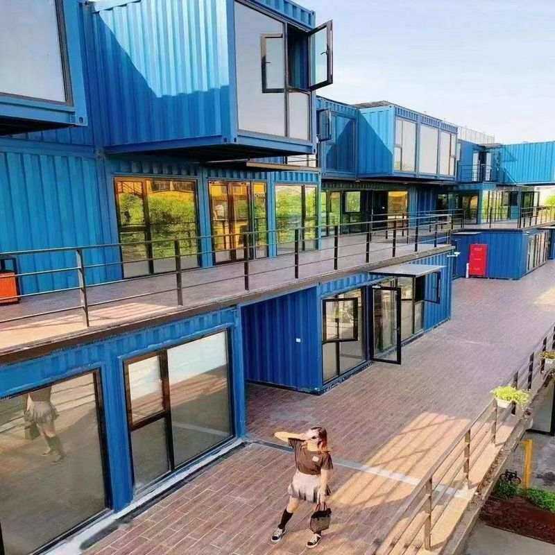 美食街时尚咖啡室奶茶店可移动商铺 夜市美食网红创意打卡集装箱