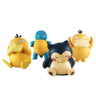 BKM小精灵沙鲁鸭滑稽可达鸭加油鸭傲娇杰尼龟手办模型车载摆件