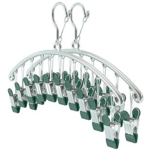 晾衣架衣架无痕防风内衣内裤窗袜夹晒袜子神器家用挂衣多夹子袜架