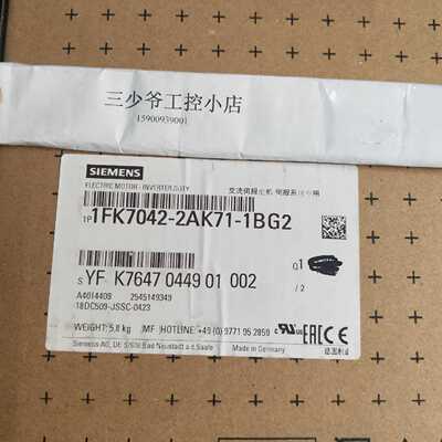 议价西门子1FK7042-2AK71-1BG2同步电机 1FK7-CT PN  0.94kW