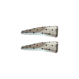 法式复古波点bb边夹女ins风百搭刘海夹前额碎发夹发卡小夹子头饰~