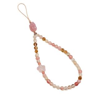 2025年新款西瓜玉髓手机链挂手腕款手机挂绳指环扣链条串珠水晶手机壳套手腕绳ins风链绳女高级感u盘挂链挂饰