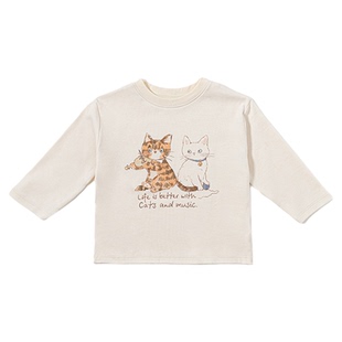【新品】OAK FAMILY春秋云朵棉磨毛上衣百搭T恤长袖男童女童
