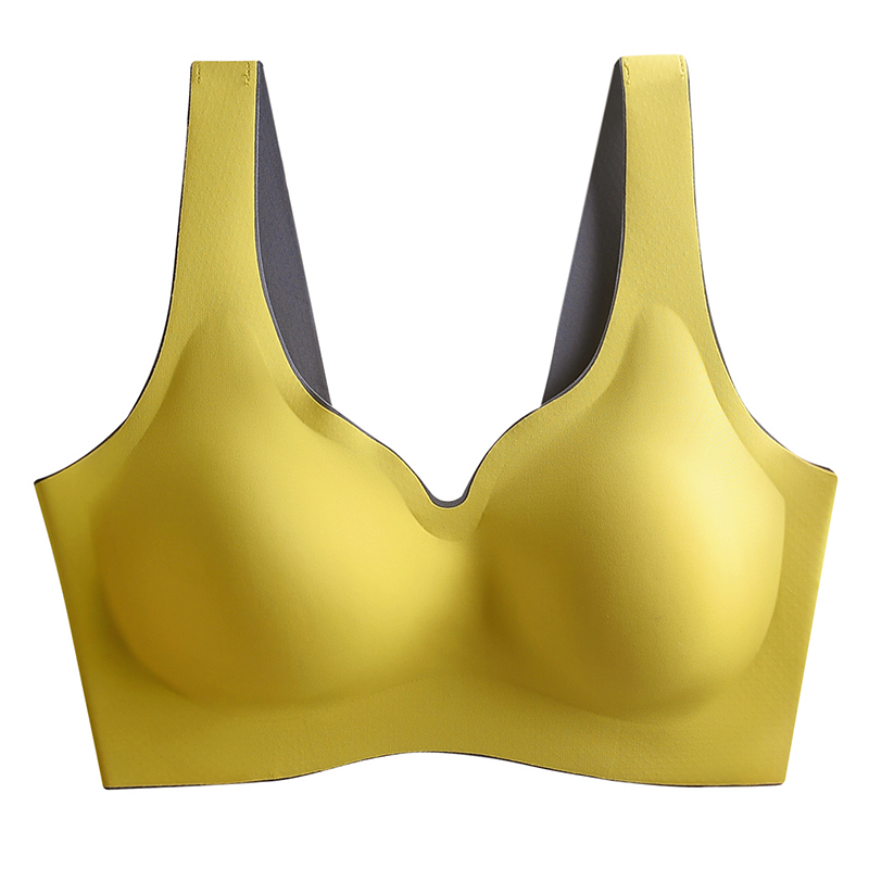 泰國乳膠無痕運動內衣女夏舒適胸罩美背無鋼圈小胸聚攏防下垂文胸