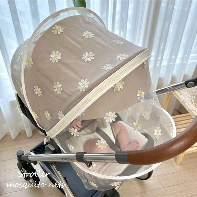 婴儿车蚊帐全罩式通用遛娃神器防蚊帐婴幼儿儿童伞车加密网纱遮阳