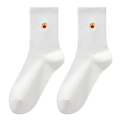 恒源祥无骨袜子女士纯棉抗菌中筒