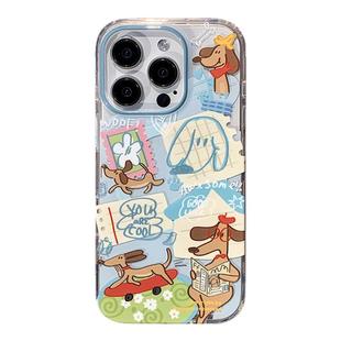 九点半磁吸可爱滑板腊肠小狗双层适用于苹果17promax/16PM手机壳iPhone17Pro/15pro卡通防摔保护套支架全包