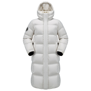 企鹅【火山岩】羽绒服男女中长款2025冬季过膝保暖面包服连帽外套