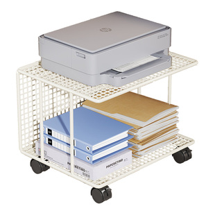 放打印机置物架托架支架办公室桌面电脑收纳的桌子小架子桌上书架