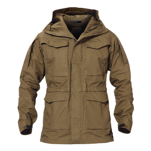 执政官户外冲锋衣男士战术防水防风外套中长款秋冬三合一M65风衣