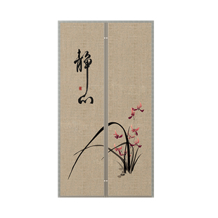 冬季加厚保暖防风磁吸棉门帘家用隔音保温免打孔挡风防寒遮挡帘子
