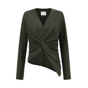 【deepmoss】2026春夏新款漱绿弹力交织上衣