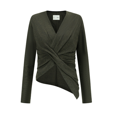 【deepmoss】2026春夏新款漱绿弹力交织上衣