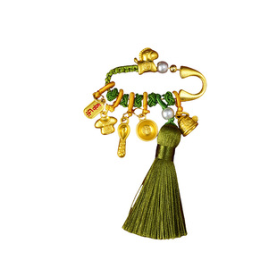 【普陀山正品】宝宝别惊新中式胸针孕妇福禄平安防惊吓护身符挂件