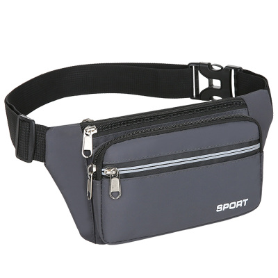 记忆布休闲防泼水腰包干活手机包