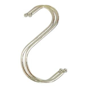 s型挂钩不锈钢多功能厨房厨具免打孔金属铁钢管勾子衣柜浴室挂钩