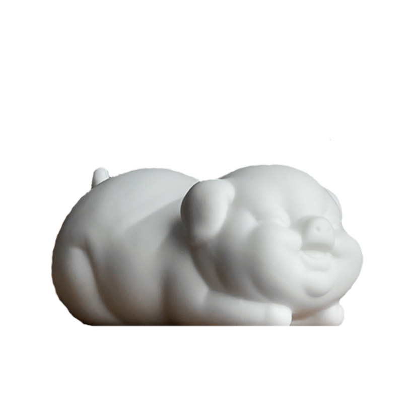 少女心创意摆件手工陶瓷小猪包邮