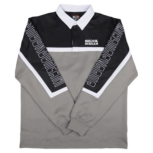 SHOCKSCREAM | 复古旋转速干POLO衫原创欧码街头BBOY嘻哈潮牌长袖