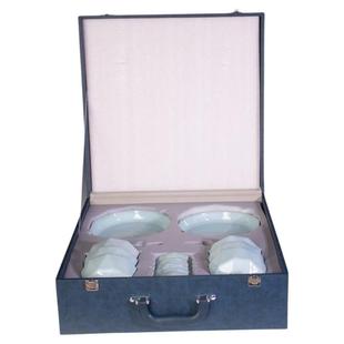 汝窑天青汝瓷餐具套装原产地汝瓷十全十美餐具陶瓷高档礼品