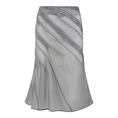 PONDER.ER x LOOKNOW2026春夏新品“VANISH” 透视褶饰半裙