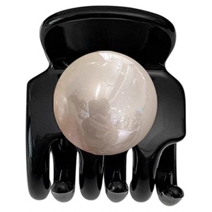 适合扎高马尾的发夹不塌固定神器珍珠小抓夹女防塌网红头饰高级感