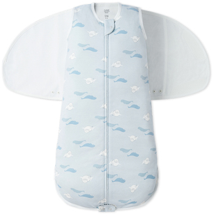 Nest Designs防惊跳睡袋婴儿新生儿纯棉双层襁褓包裹睡袋宝宝包被