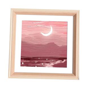 油画棒相框摆台挂墙正方形作品保存画框装裱儿童北欧风小桌面摆件