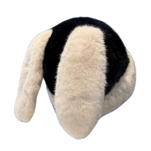 可爱兔耳朵毛绒帽子女冬季防寒保暖套头帽甜美百搭学生包头帽冷帽