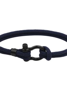 手链男生不锈钢弓形扣时尚米兰线手绳女百搭个性学生情侣手环2025