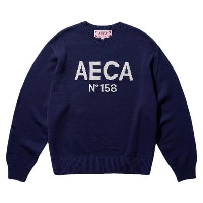 男女同款休闲大Logo羊毛针织衫