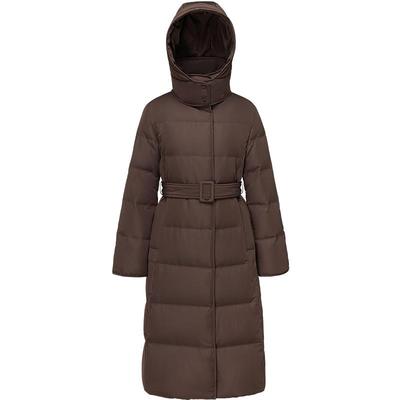 波司登新款长款收腰羽绒服