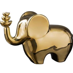 大象摆件轻奢家居玄关客厅办公室寓意好的向钱看电视柜酒柜装饰品