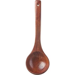 汤勺木勺子家用盛汤大号长柄喝汤勺子粥稀饭厨房锅勺木质木头汤匙