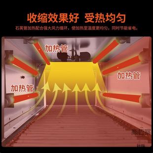 餐具化妆品礼盒热收缩机 热收缩膜包装 4020带温控表 全自 机