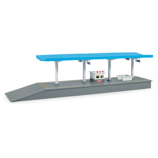 儿童仿真男孩玩具轨道沙盘场景配件月台HO比例中国式火车站台模型