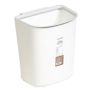 茶花厨房垃圾桶挂式家用橱柜专用壁挂式厨余免弯腰卫生桶新款无盖