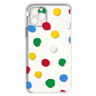 Yayoi Kusama 草间弥生彩色波点圆点波普现代潮流文艺术生透明手机壳 E891 适用苹果iphone17PROMAX AIR 三星