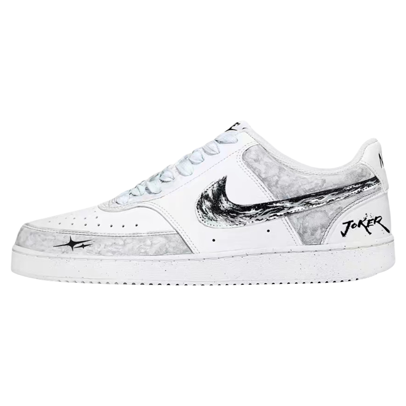 【定制球鞋】 Nike Court Vision 1 板鞋 双星小丑皇