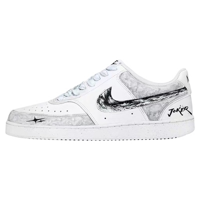 【定制球鞋】 Nike Court Vision 1 板鞋 双星小丑皇