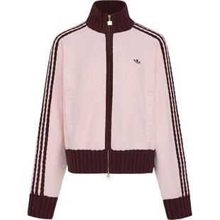 Adidas/阿迪达斯官方正品三叶草女士复古宽松三条纹外套KV8867