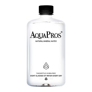 宝露兹高端天然矿泉水420ml*2瓶偏硅酸弱碱小分子低氘饮用水 扁瓶