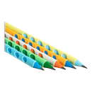 4000库存！齐心彩色洞洞铅笔50只